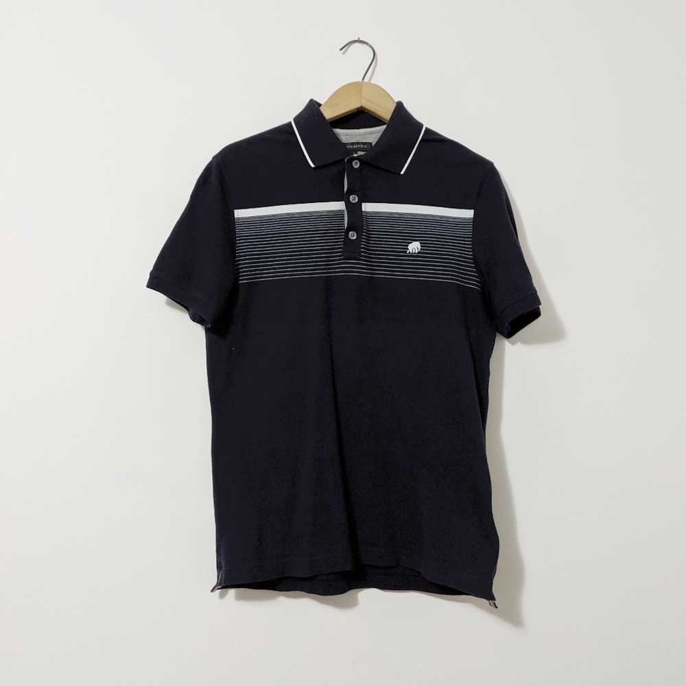 Banana Republic polo shirt size small navy blue